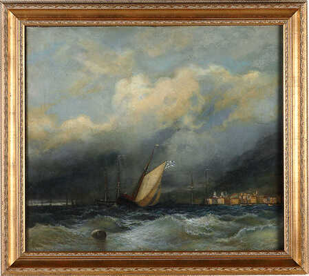 Неизвестный художник. Старая Феодосия. Копия с картины И. К. Айвазовского